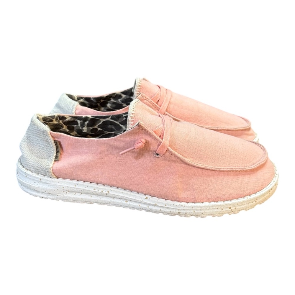Women's Pink Casual Canvas Slip-On Sneakers